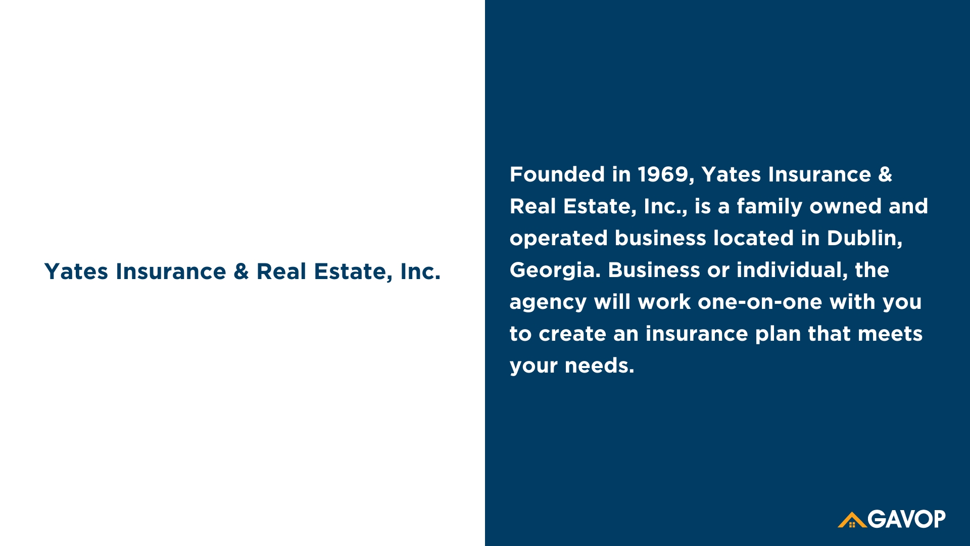 Yates Insurance & Real Estate, Inc.